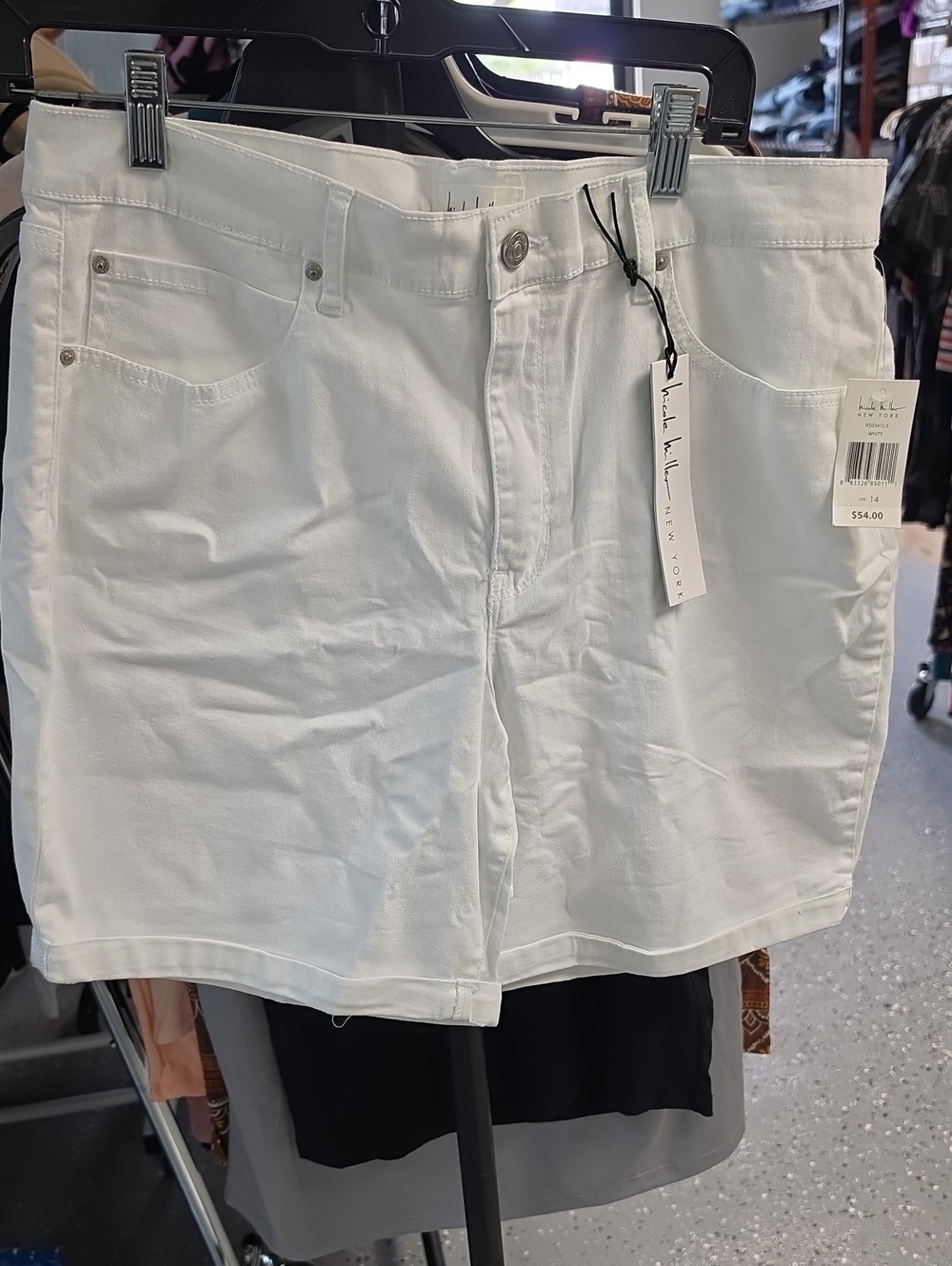 Nicole Miller White Denim Jean Shorts